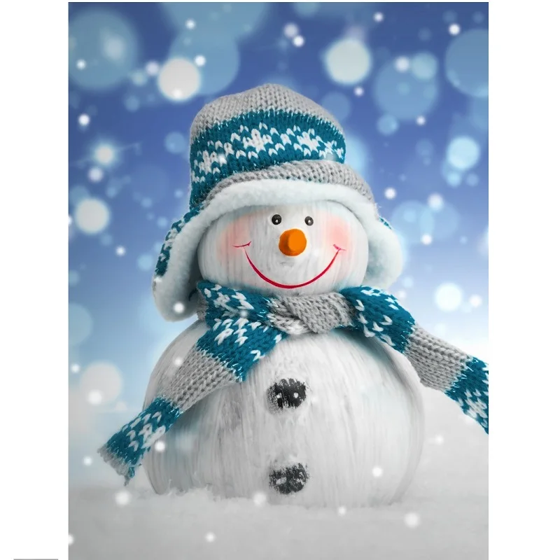 30*40 cm full drill mosaic cross stitch wall hanging arts crystal crafts handmade Christmas snowman diamond painting
