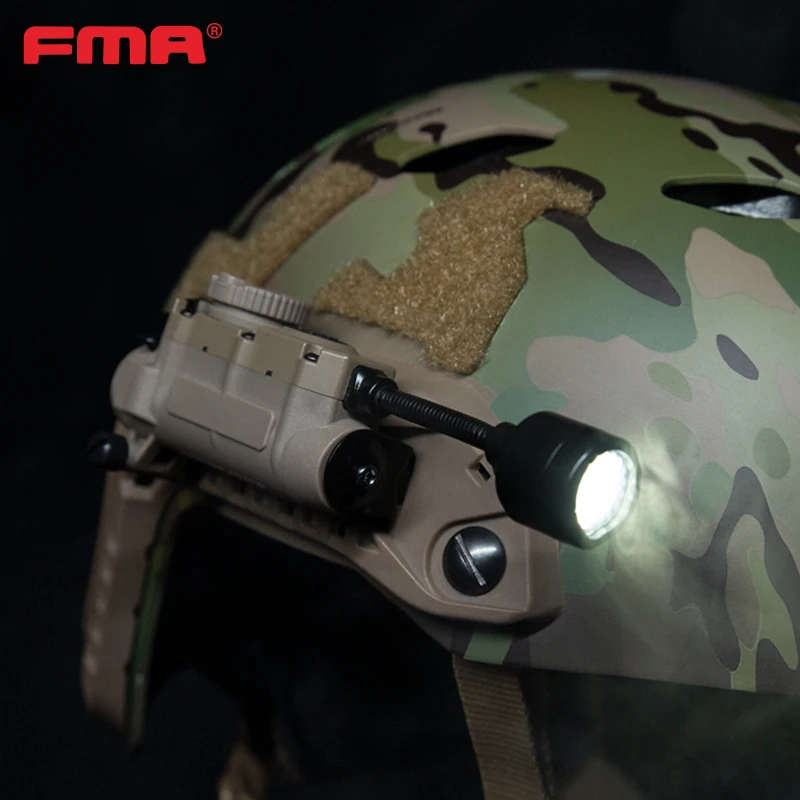 FMA Rattler Stalk Helmet Light System With IR Low-light Survival Three Color Flashing Signal Highly Waterproof Headlamp TB1454