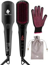 Amazon # 1 selling volume Miropure brand Hair Straightener Brush with 78inch 360 degree swivel cord for all hair types