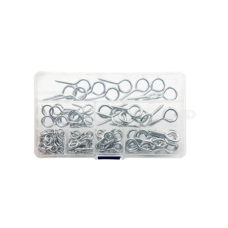 Colorful Plated Eye Screw Pin Countersunk Flat Head Chipboard Screw Wood Plated Hook