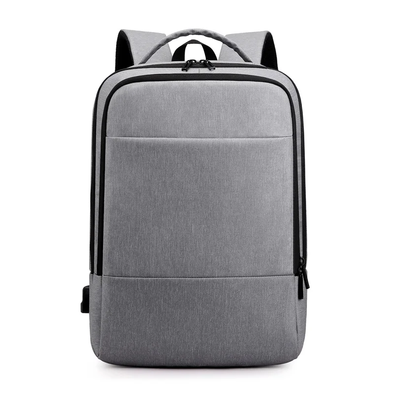 Computer backpack simple fashion computer backpack large capacity USB business backpack for men