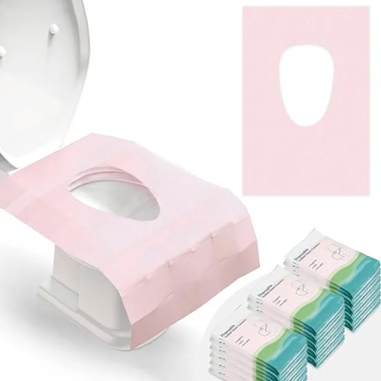 Toilet Paper 1 pc Per Bag Pink Disposable Travel Toilet Seat Cover For Home Hotel Trip
