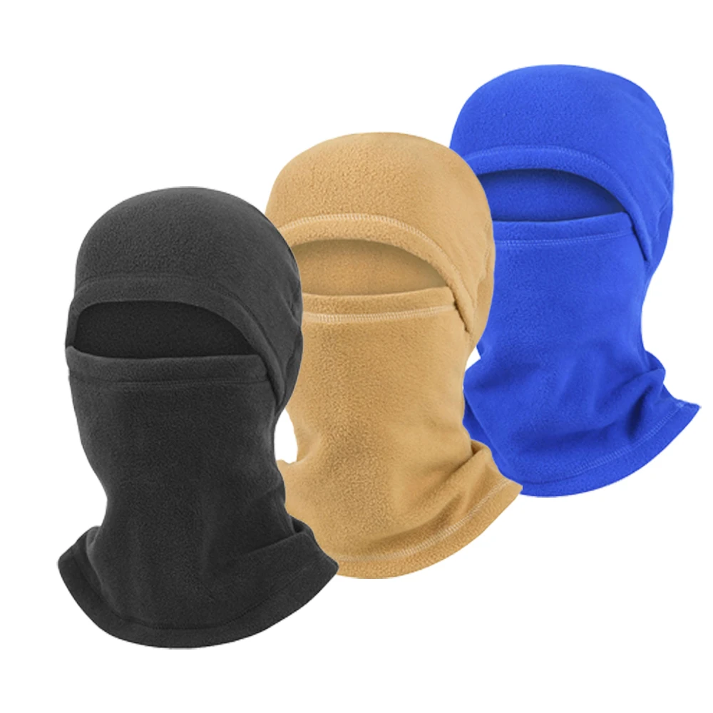 Men Women Winter windproof Polar Fleece Hat Skiing Camping Hunting Tactical Hat Outdoor Fleece Face Mask Balaclava Hat