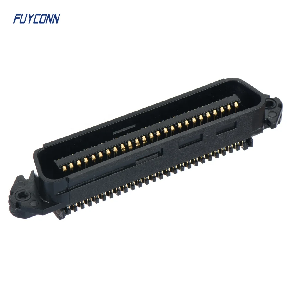 
TE 229974 50pin 57 CN Connector, 2.16mm pitch Tyco RJ21 25 pairs 50 pin Male IDC Centronic Connector for Tailyn DSLAM 