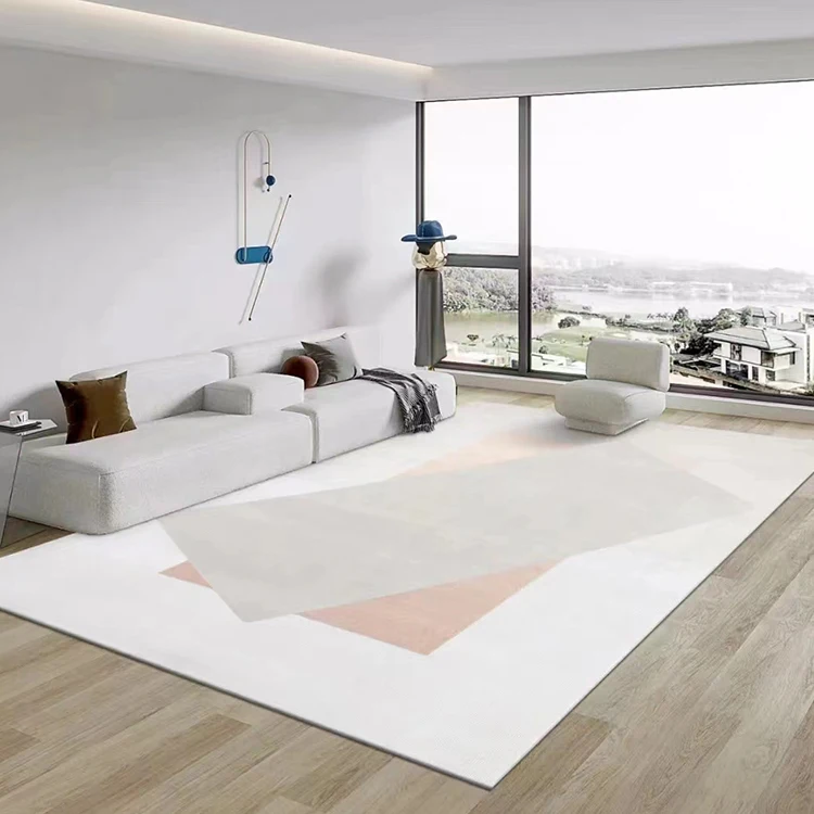 Modern Design Customized Pattern Hand Made Silk Carpet