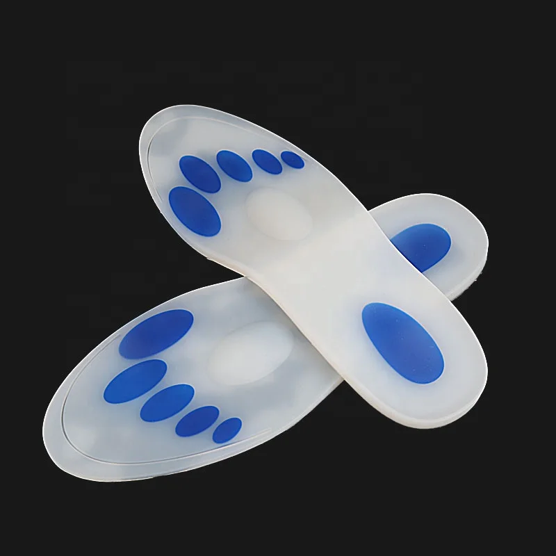 Foot Soft Massage Pure Silicon Insoles Silicon Inserts Orthopedic Shoe Insoles
