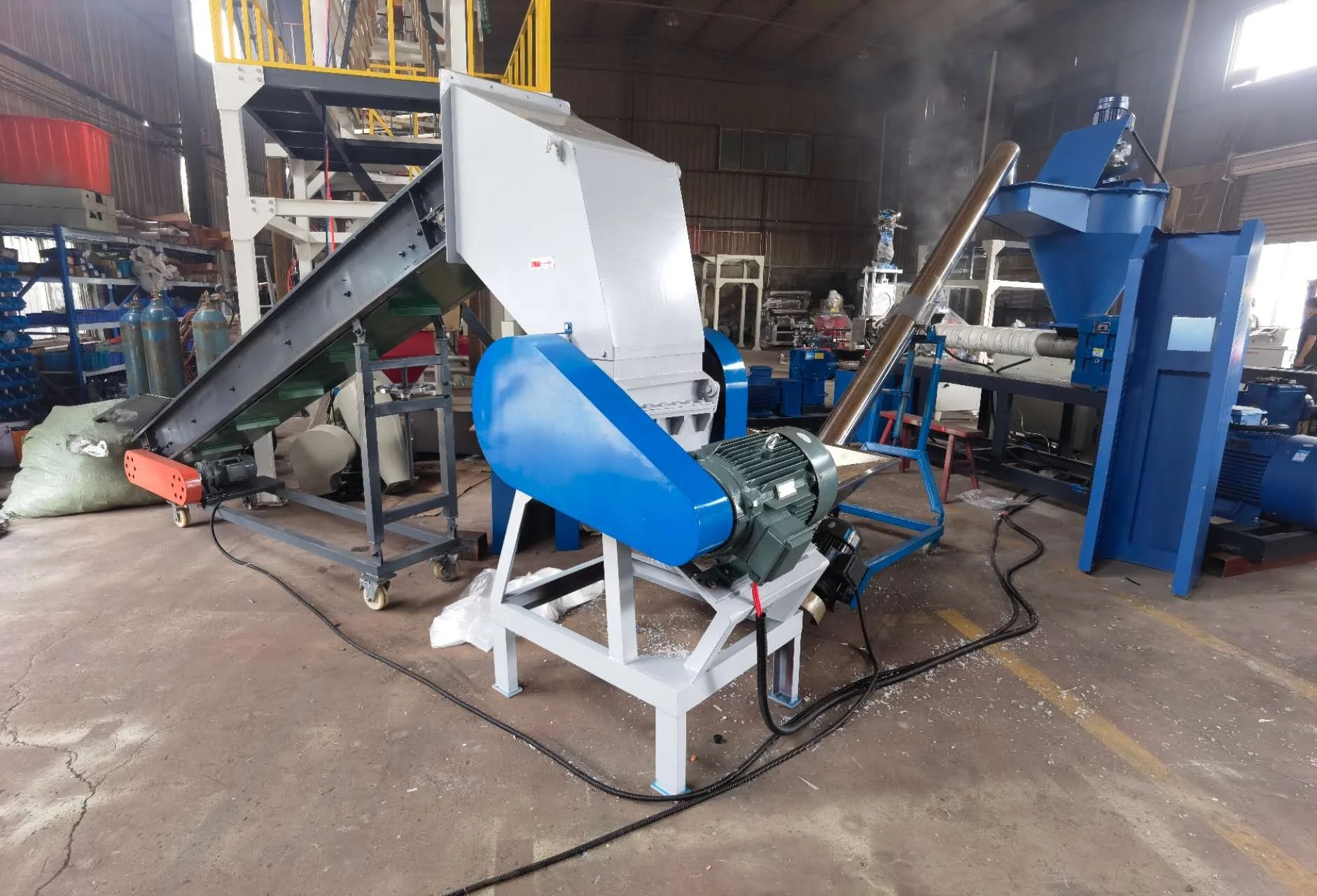 PP PE HDPE LDPE LLDPE PET ABS All Plastic Scrap Recycling Granulator Machine Plastic Bottle Agglomerator Recycling Machine Price