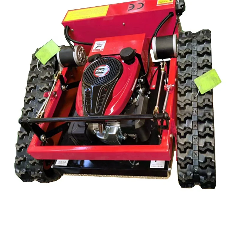 Self propelled remote control Robot Gas Lawn Mowers with the snow plow blade