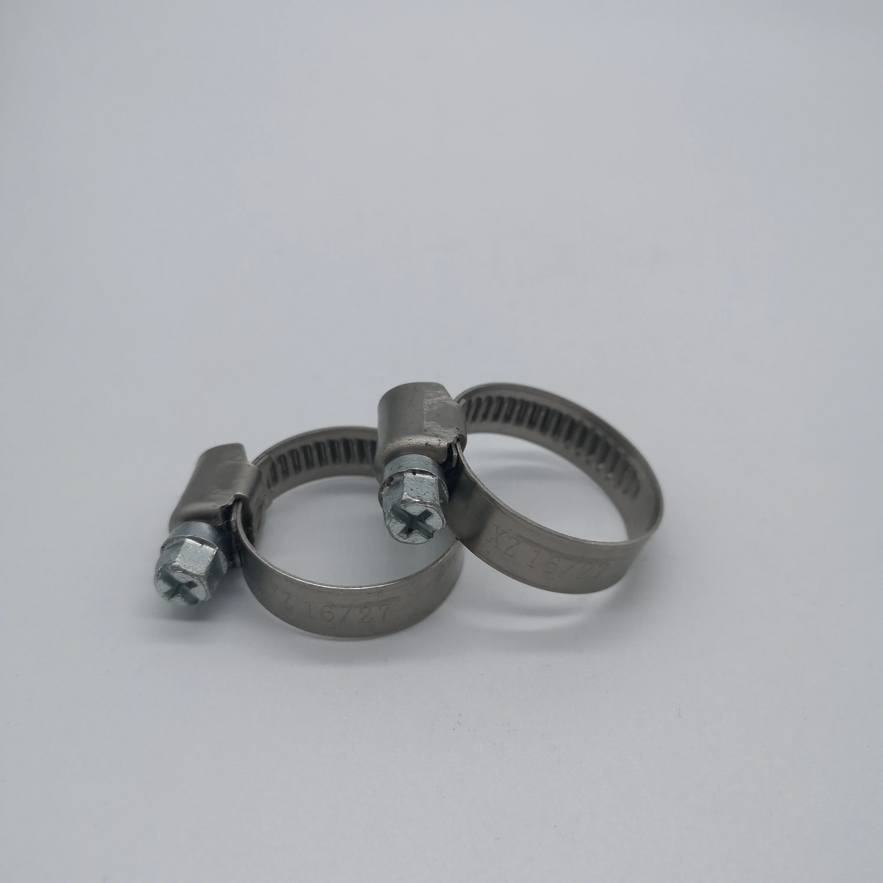 W1 304ss German Style Pipe Clip Custom Steel Fasteners German Worm Hose Clamps