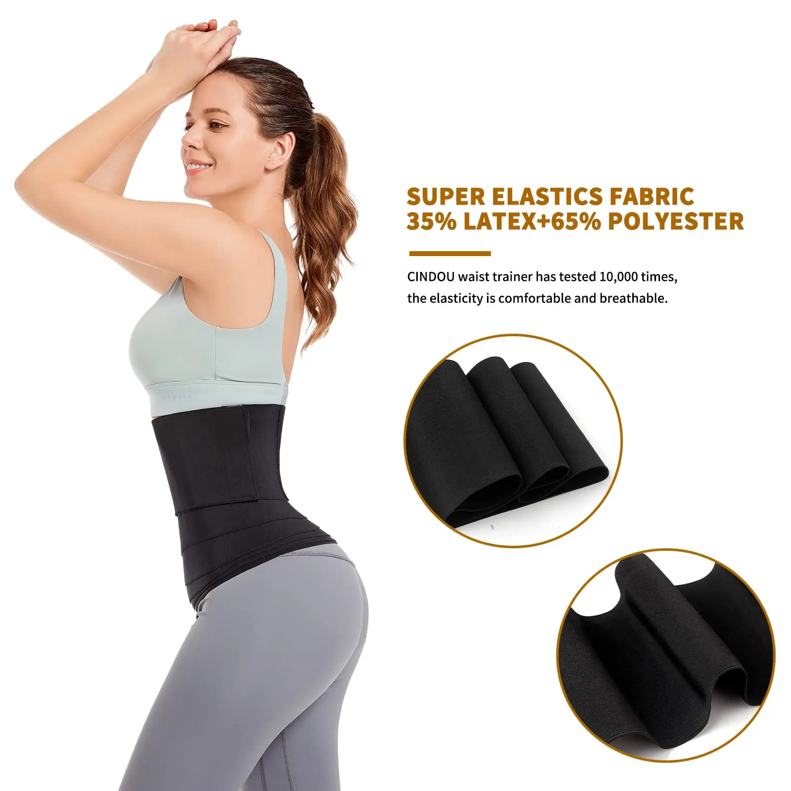 Waist Trainer For Women Plus Size  Band Waist Wrap for Stomach Body Wrap Bandage Tummy Wrap Waist Training