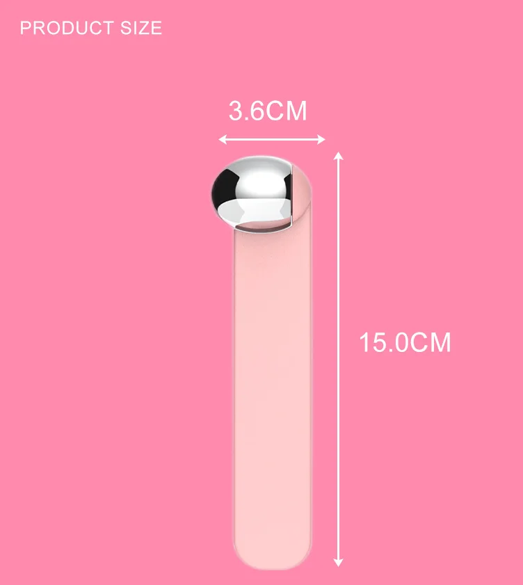 Cold Massage Roller Ball Cold Therapy Ice Roller Ball with Handle Relieve Muscle Pain  Pink