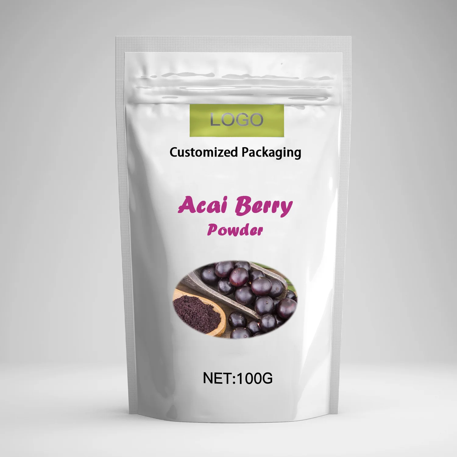 JHD 100% Organic Natural Spray Drying Acai Berry Juice Fruit Powder Private Label