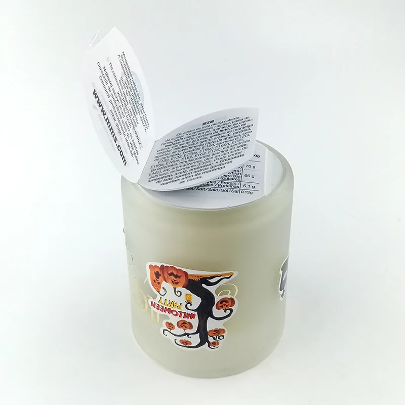 Custom Printing peel off label double layer label sticker Dual Layer 2 Ply Warning Information Adhesive Label Stickers