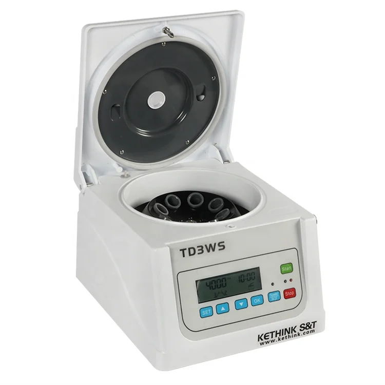 TD3WS low speed portable mini centrifuge with angle rotors 5ml, 7ml,10ml, 15ml, 20ml tubes