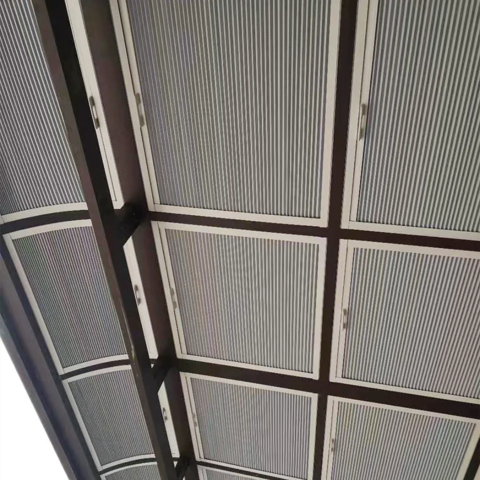 Heat insulation  energy saving and environmental protection honeycomb canopy Aluminum frame Blackout honeycomb curtain Roof blin