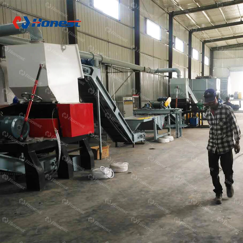 
Scrap Tire Recycling Machine Produce Rubber Granule And Rubber Powder 