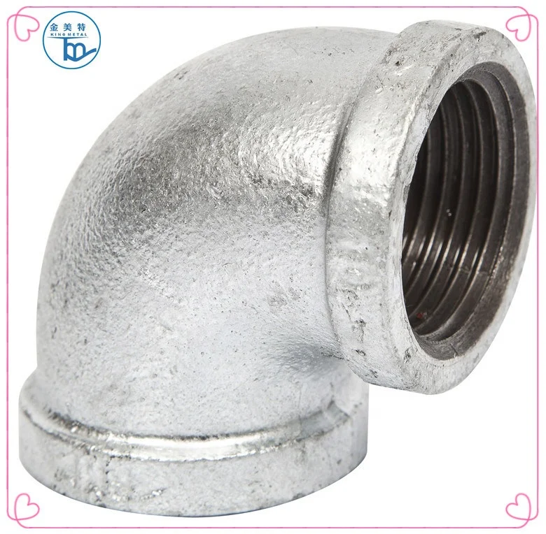BSP Threading Malleable Iron Pipe Fittings ASTM A197 A47