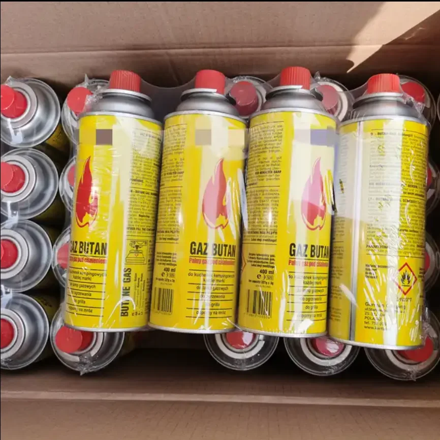 Portable 220g 227g 250g Butane Gas Cartridge in BBQ Canister