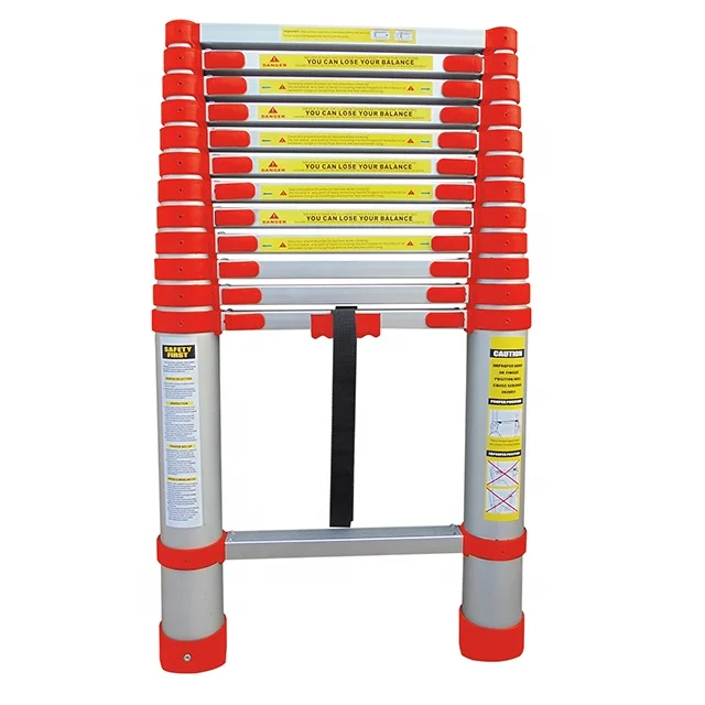 3.8m Aluminium Telescopic Step Ladder with EN131 approval