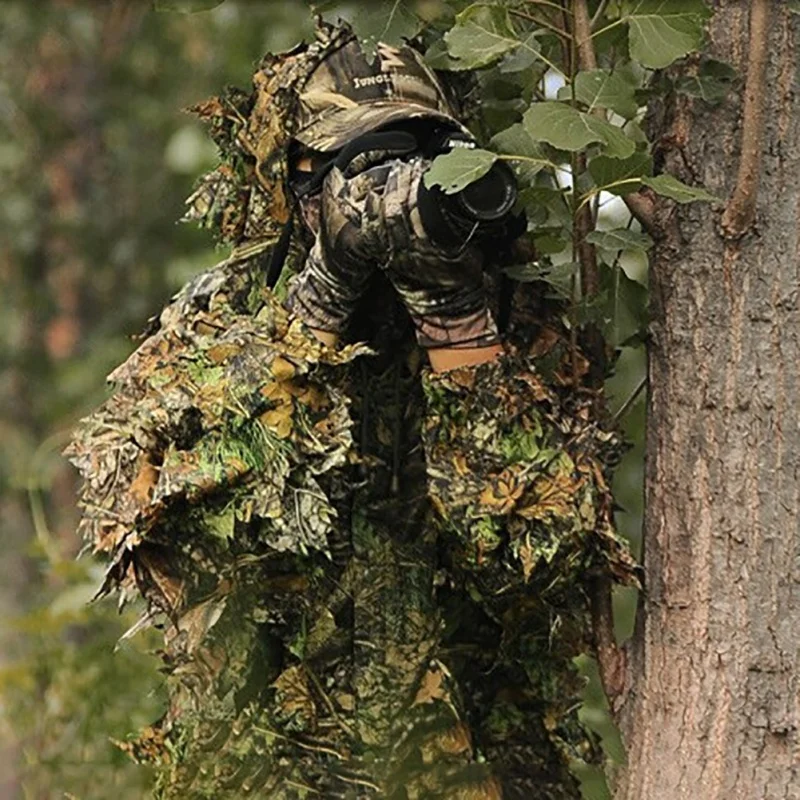 
Extra large Ghillie Suit 3d Leaf Realtree Camo Adult Lightweight Clothing Suits For Jungle Hunting&Shooting&Airsoft&Wildlife 