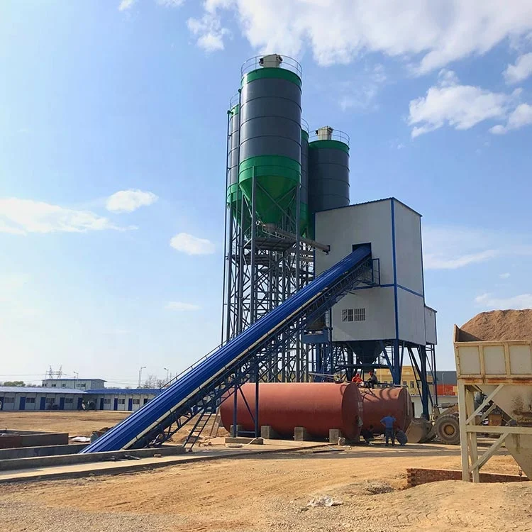 Best selling construction HZS series aggregate concrete mixing batching plant 60m3