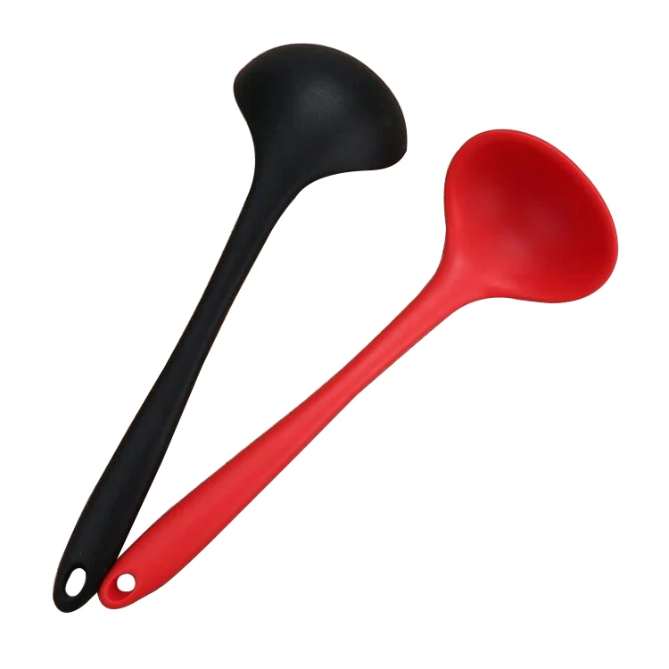 Посуда большая силиконовая сервировочная ложка красочная кухня гаджет Силиконовая Круглая ложка для супа