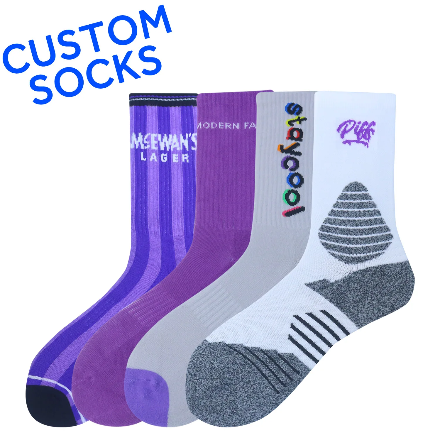 Wholesale Cushion Outdoor Sport Wool Ski Men Hiking Cushion Terry Socks logo cycling terry socks manufacturer