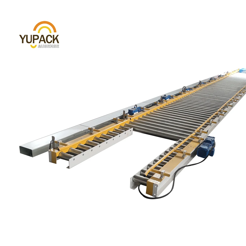Floor roller conveyor High performance pallet roller track Fully automatic pallet conveyor for pallet storage