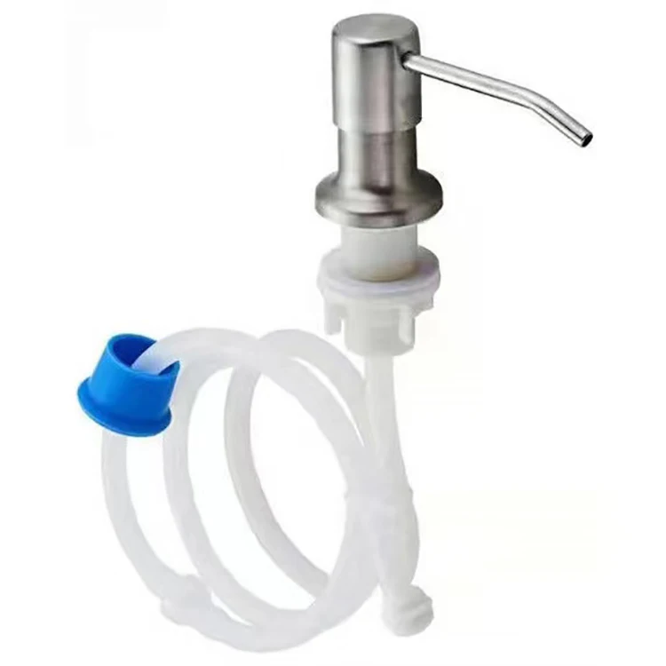 Hotel Kitchen Sink Stainless Steel Liquid Soap Dispenser Hand Sanitizer Manual Black  Soap Dispenser