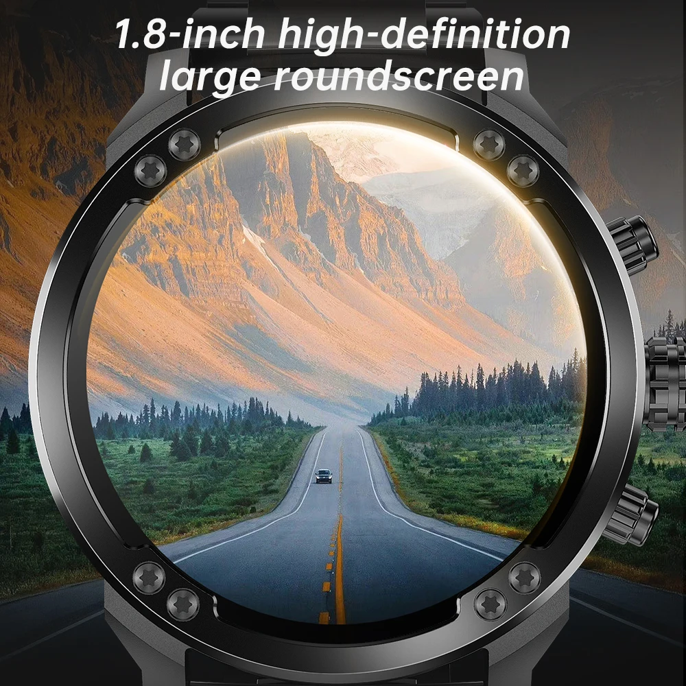 VALDUS 1.8 Inch HD Big Round Screen Blood Oxygen IP68 Waterproof  Smartwatch Multi Sports Mode Function VS53 Fashion Smart Watch