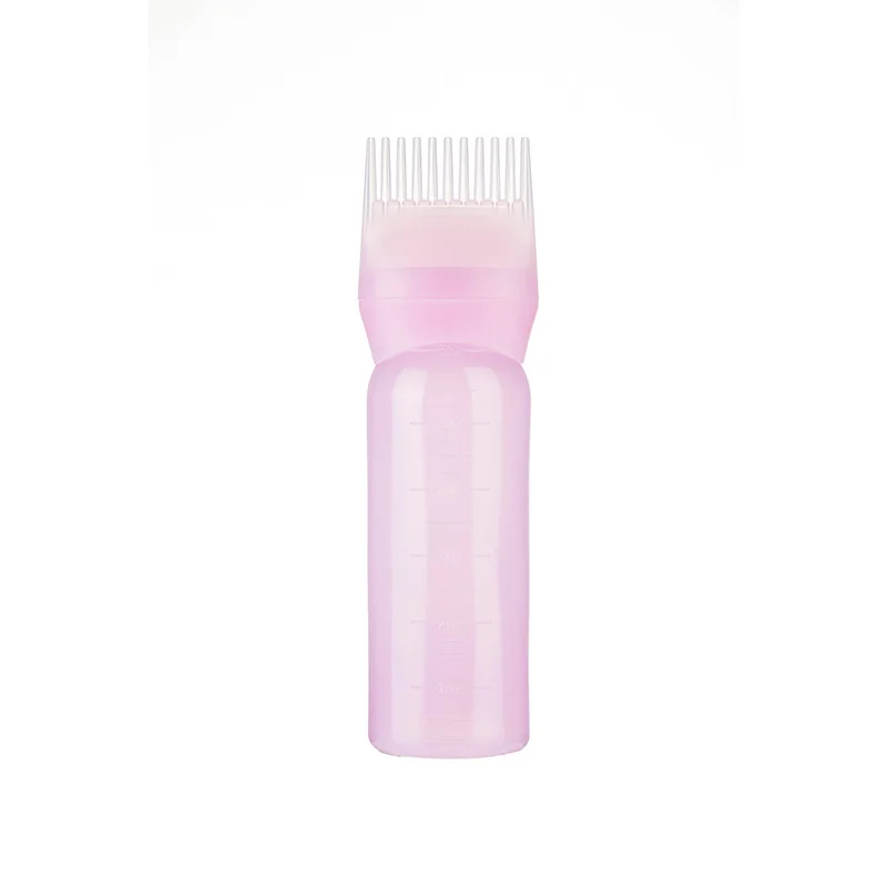 Wholesale hair dyeing bottle with comb tooth bottle dyeing cream coloring hair pot dye shampoo bottle