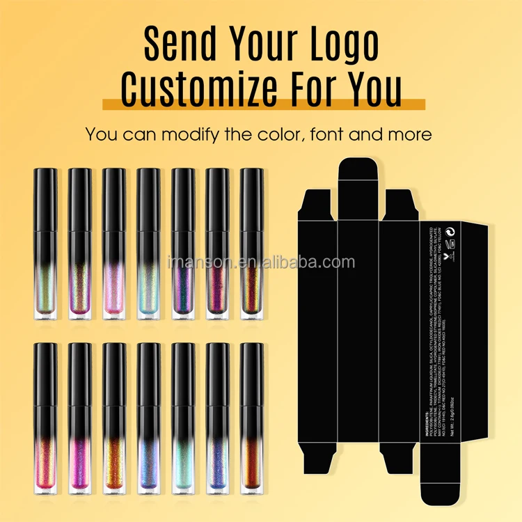 2024 New Trending Hot Sale 14 Colors Lip Makeup Private Label Multichrome Lipgloss Chameleon Lip Gloss