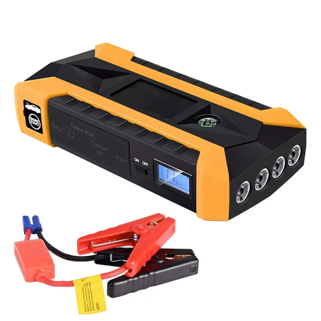 12000 мА/ч 600A пиковое значение тока автомобильного аккумулятора power bank jumpstarter комплект джемпер пусковое устройство Внешнего