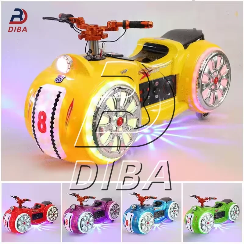 Wholesale Illuminated Outdoor Bumper Cars Electrical Battery Motorbike Car 12 V Kids  Battery Bumper Car For Adults