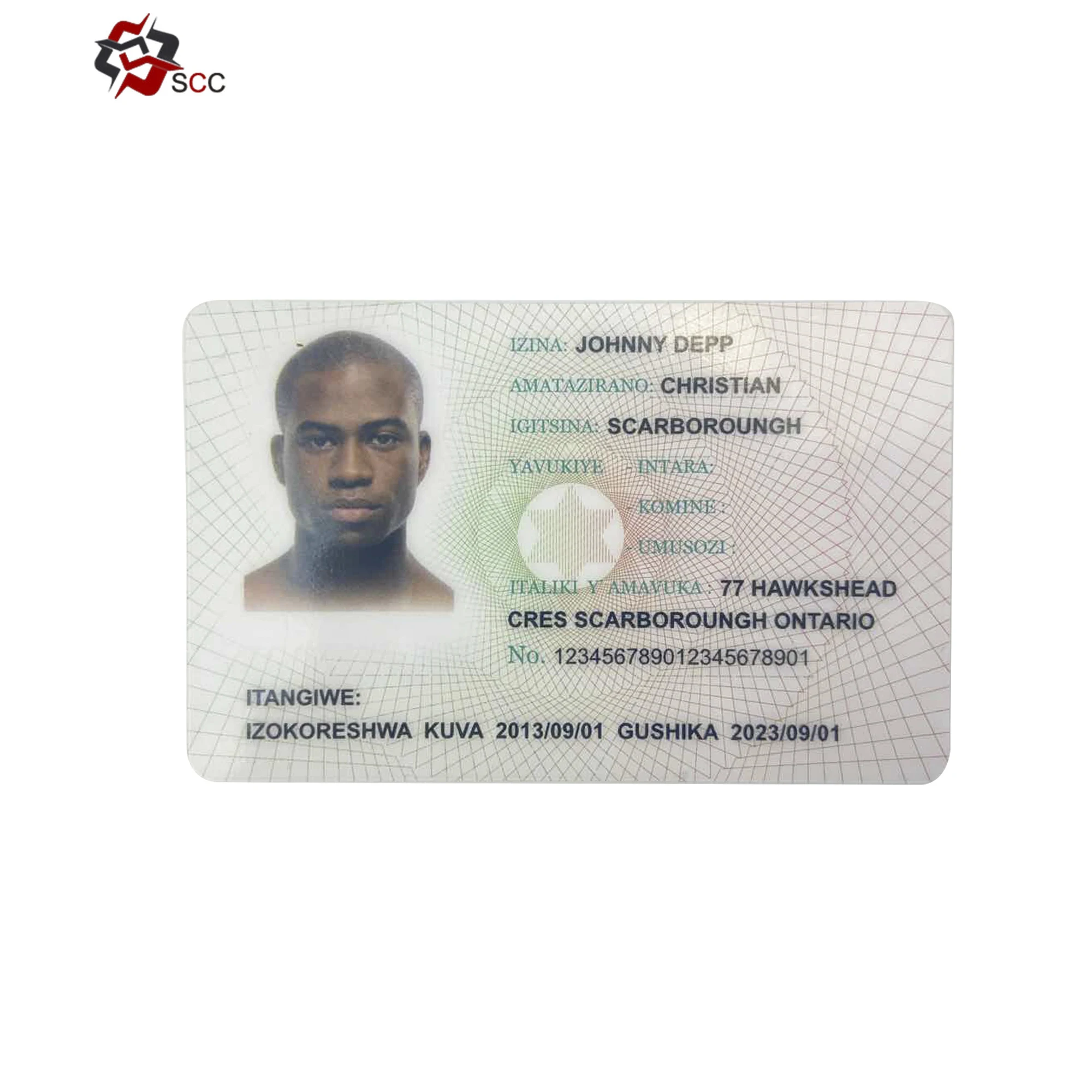  Индивидуальные фото национальная ID карта 125 кГц TK4100 EM4100