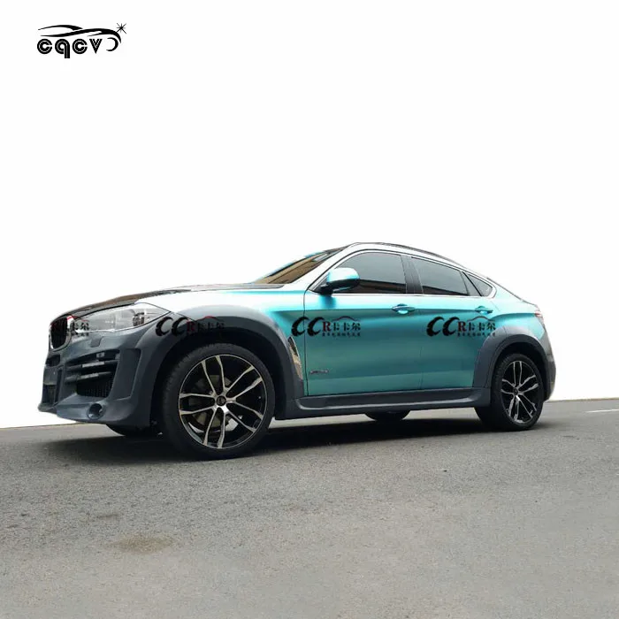 
Good fitment wide body kit for BMW X6 F16 front bumper rear bumper wide flare and hood for BMW x6 f16 facelift 