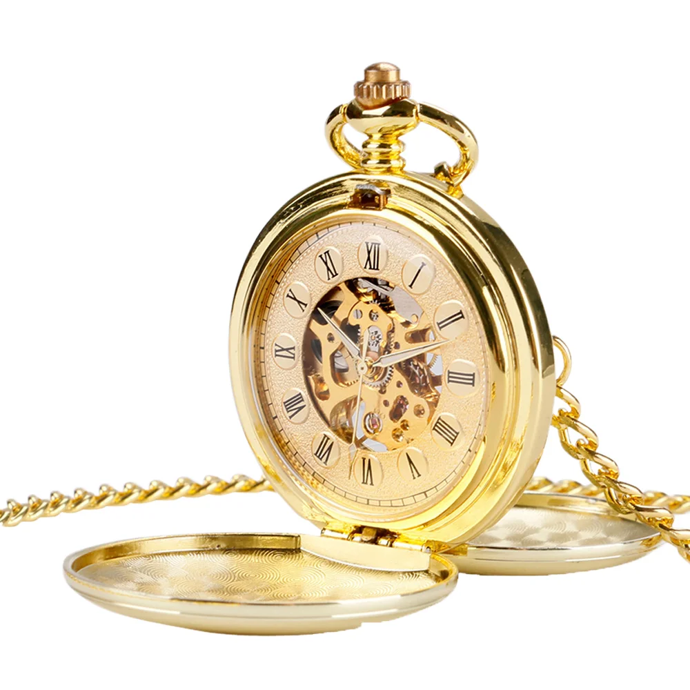 Hot Sale Unisex Classic Double-Sided Manual Mechanical Pocket Watch Vintage Modern Style Silver Case Perfect Gift for Men Women