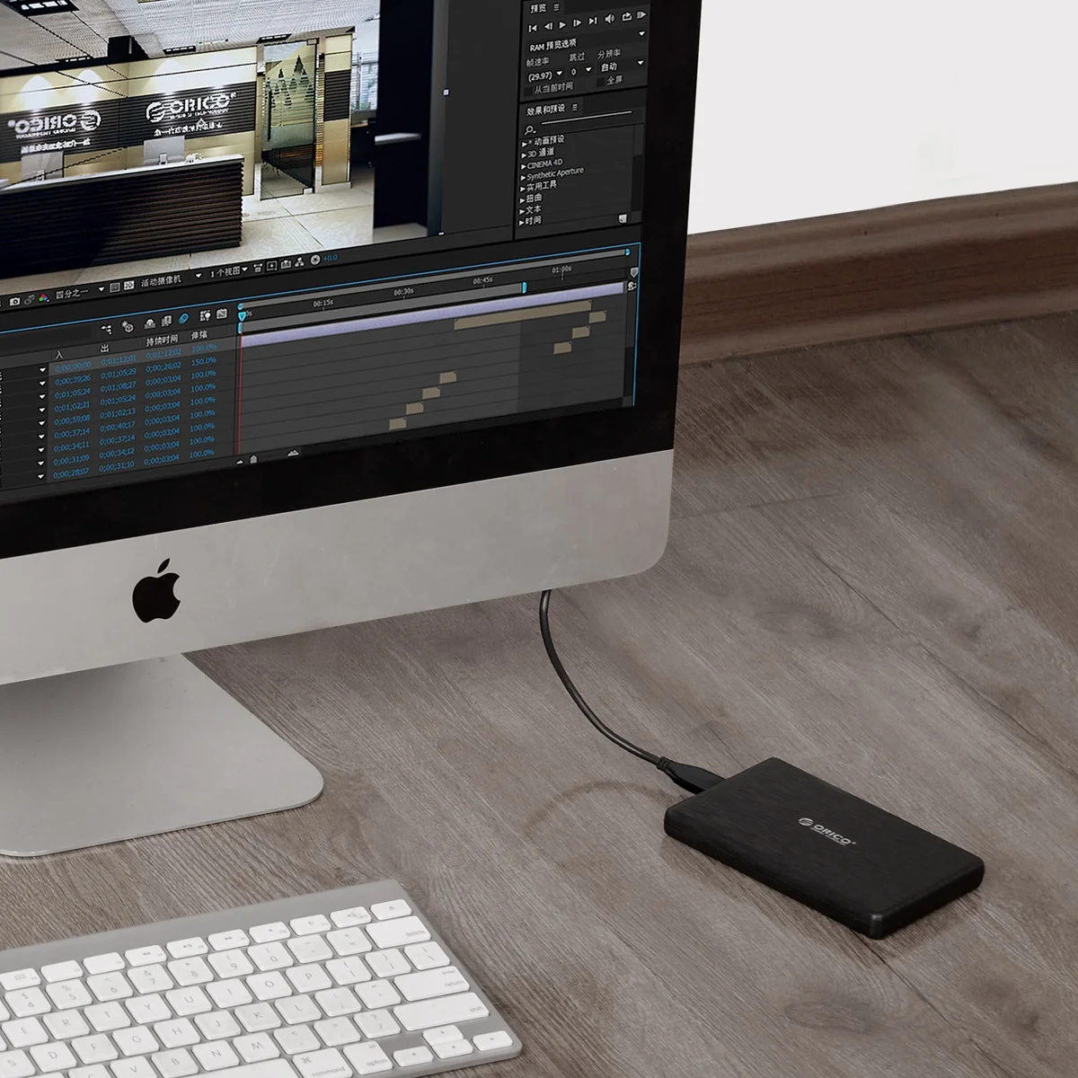 ORICO 2.5 Inch SSD HDD Enclosure USB3.0 SATA Portable 5Gbps External Hard Disk Drive Case High-Speed Box Support UASP 2189U3