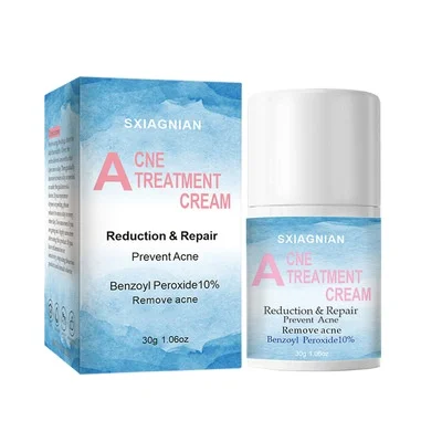 
SIXAGNIAN Skin Care Soothing Repairing 10% Benzoyl Peroxide Acne Treatment Facial Cream 30ml 