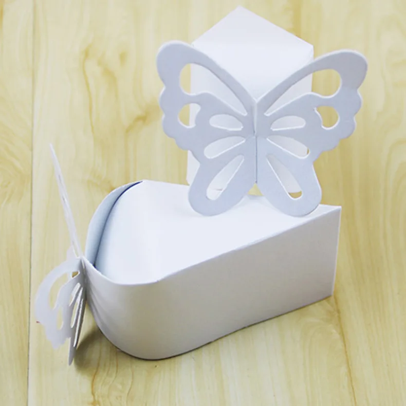 Customized Creative Butterfly Pearlescent Small Cake Packaging Carton