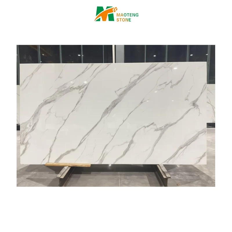 Tiles Livingroom Wall Slab Artificial Quartz Stone Kitchen Backsplash Tile Super Nano Slab