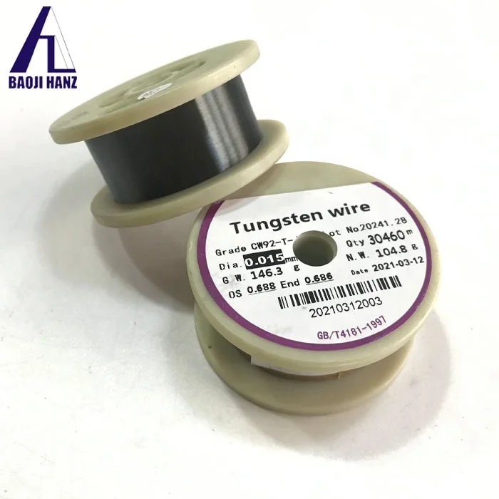 best price 0.015mm 0.02mm 0.03mm black 99.95% pure tungsten wire