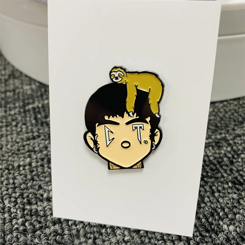 Custom Natanael cano CT Zinc Alloy Cartoon Character Brooches & Pins Simple Style Metal Hat Badge for Caps