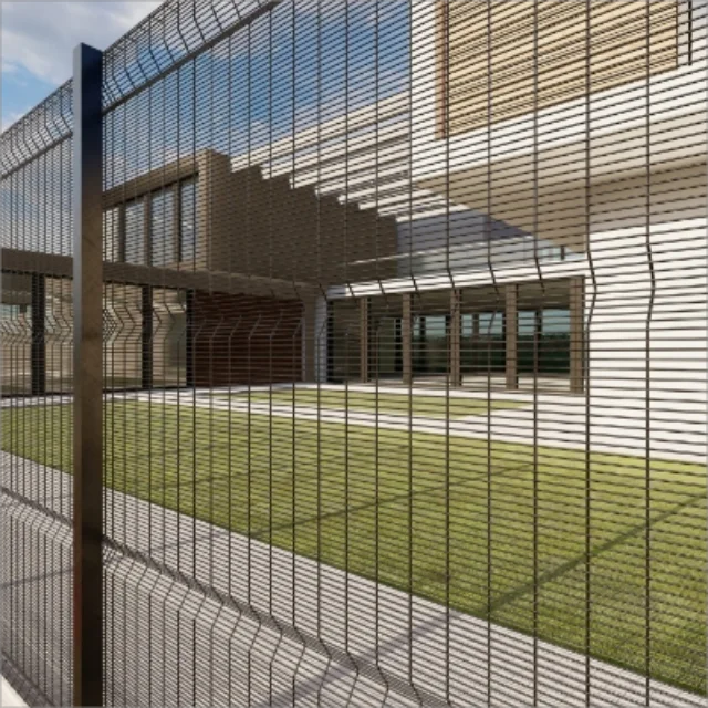 76.2x12.7mm Aperture 4mm Gauge 358 Anti-Cut Clear View Fencing Hot Dip Galvanized High Security 358 Wire Mesh Fencing