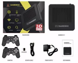 New Retro TV Game Box G11 Android 9.0 Emuelec 4.5 Dual System 64GB/128GB G11 Video Game Console Box for PSP N64 DC PS1