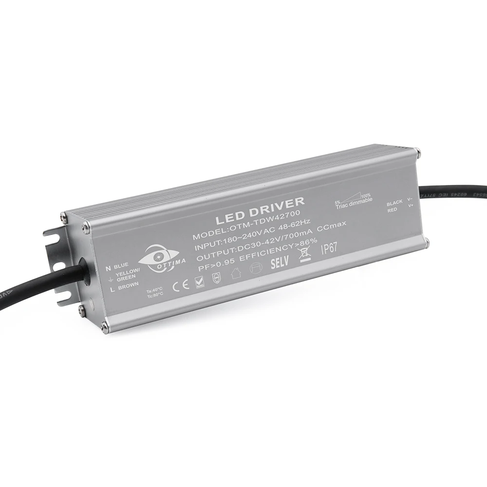 OTM-W33900 30W IP67 triac dimmable constant current led driver 900MA