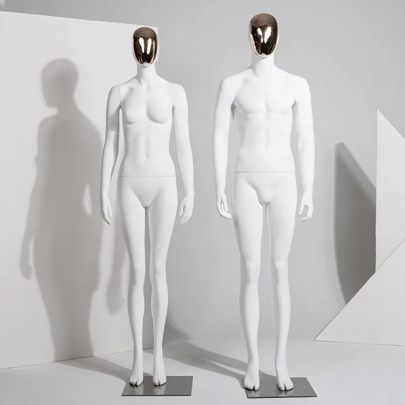 Factory Direct Commercial Matte White Mannequins Female Body Full-body Male Models Clothing Shop Lover Display Mannequins