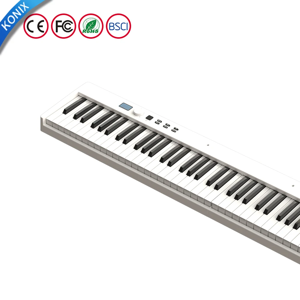 be st sell this year white piano electronic piano PJ88C keyboard made in China Konix digital piano for children