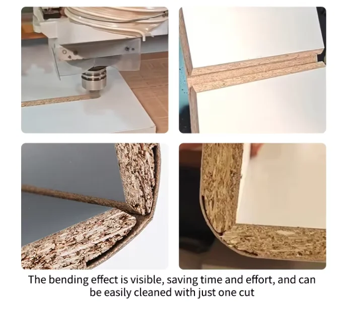 Cisivis R18 two-edge arc bending milling cutter R30 three-edge door wall cabinet integrated R50 arc woodworking slotting cutter