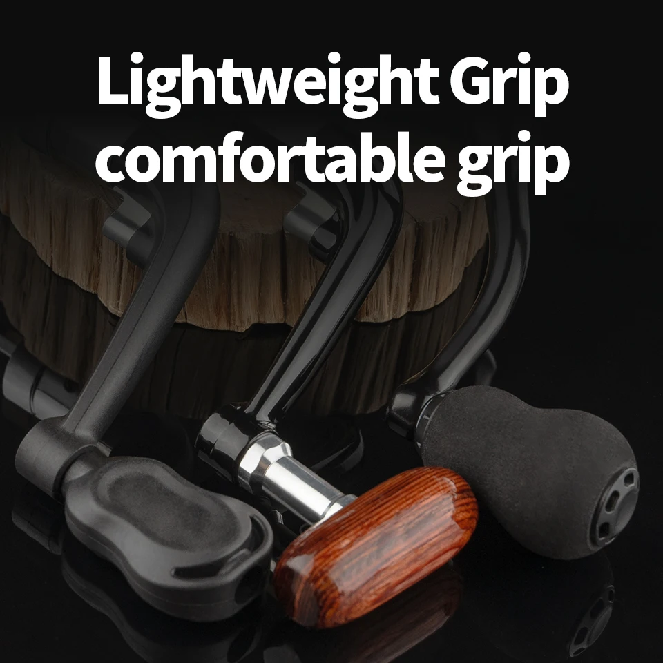 LINNHUE Lightweight Spinning Reel Spare Parts Wooden/Plastic/EVA Grip Fishing Reels Handle Cheap Price Foldable Fishing Tool